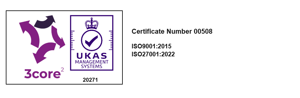 3core2 Certification and UKAS management-system certification